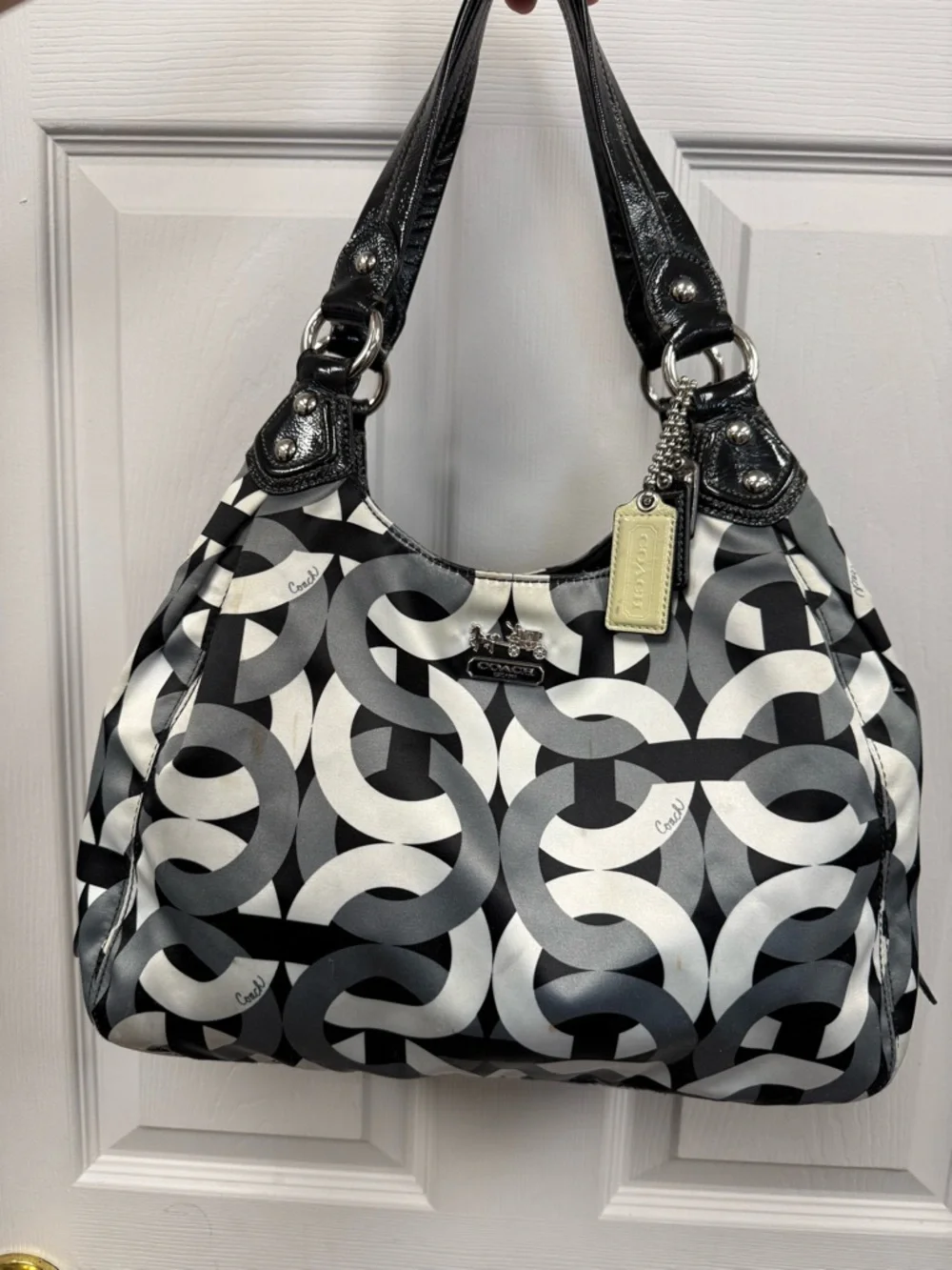Y2K Coach Madison Op Art Maggie shoulder bag - Picture 2 of 11